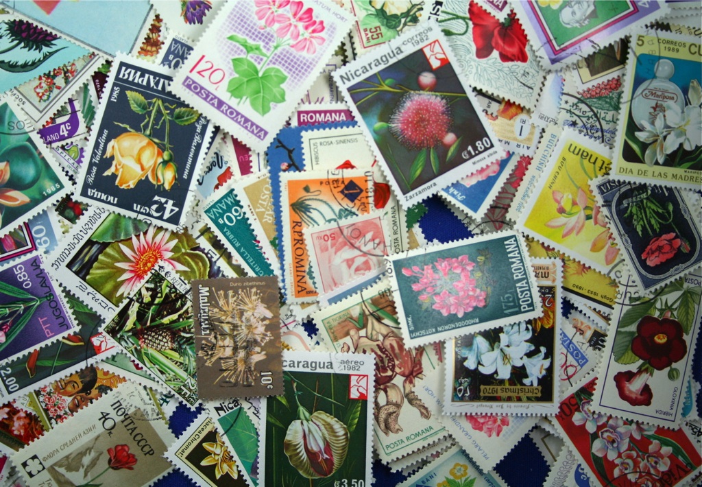   of beautiful 1000 different stamps from all over the world (lot #DP