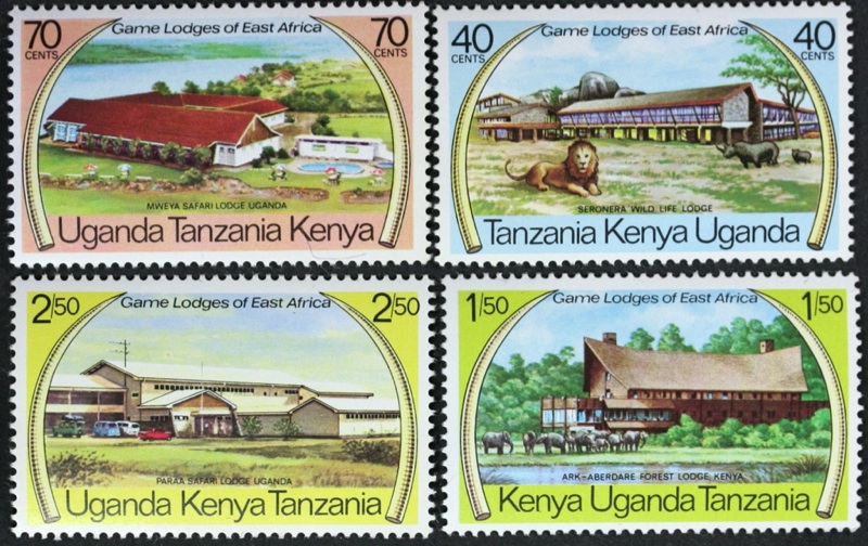 T908 KENYA UGANDA TANZANIA 1975 #300 03 Animals, Game Lodges of East