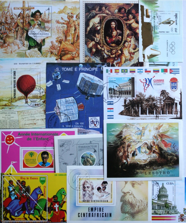   , SUPERB COLLECTION OF 50 DIFFERENT SOUVENIR SHEETS (lot#DP)  